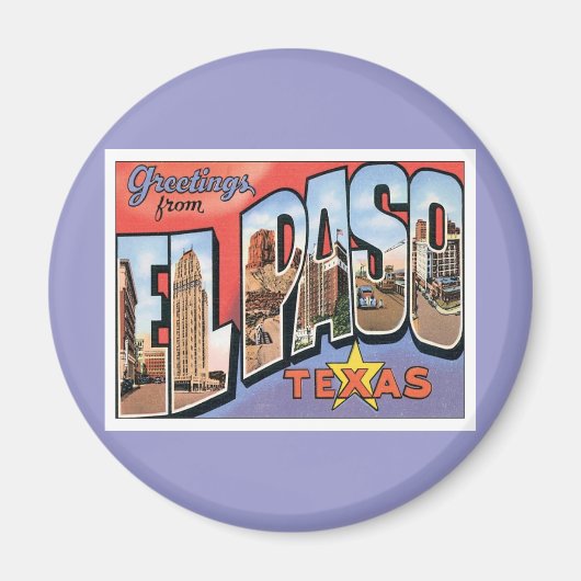 Grüße aus EL Paso, Texas Magnet (Vorne)