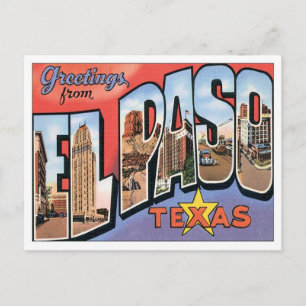 Grüße aus EL Paso, Texas Postkarte