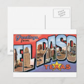 Grüße aus El Paso, Texas! Postkarte (Vorne/Hinten)
