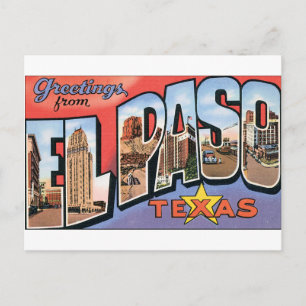 Grüße aus El Paso, Texas! Postkarte