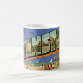 Grüße aus Evanston ILL.  Kaffeetasse (Mittel)