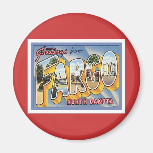 Grüße aus Fargo North Dakota Magnet (Vorne)