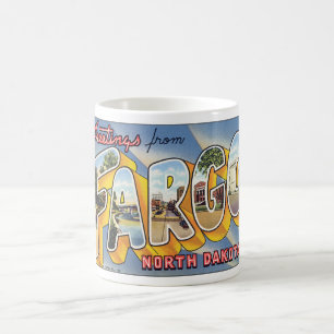 Grüße aus Fargo North Dakota_Vintage Travel Kaffeetasse