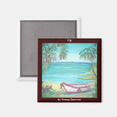 Grüße aus Fidschi Magnet (Vorderseite/Rückseite)