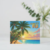 Grüße aus Fidschi Postkarte (Stehend Vorderseite)