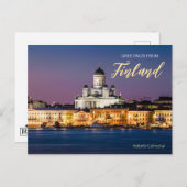 Grüße aus Finnland Helsinki Landschaftlich Postkar Postkarte (Vorne/Hinten)