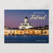 Grüße aus Finnland Helsinki Landschaftlich Postkar Postkarte (Vorderseite)