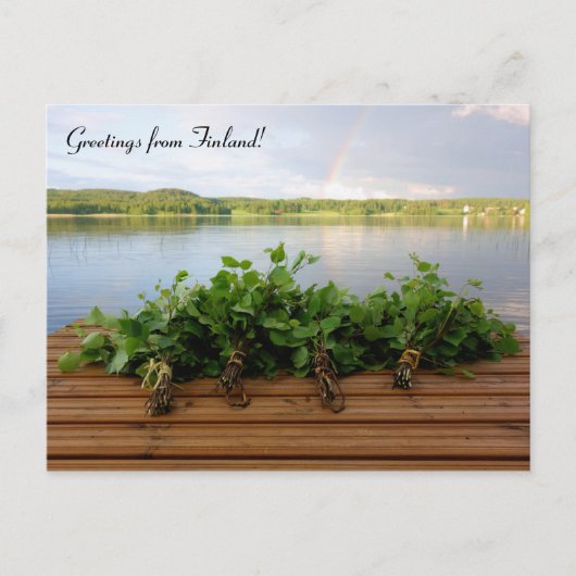 Grüße aus Finnland Postkarte (Vorderseite)