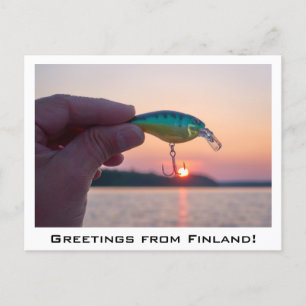 Grüße aus Finnland Souvenir Postkarte