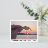 Grüße aus Finnland Souvenir Postkarte (Stehend Vorderseite)