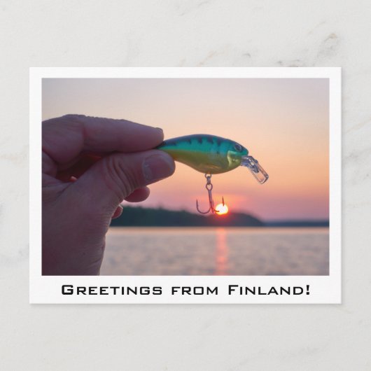 Grüße aus Finnland Souvenir Postkarte (Vorderseite)