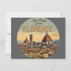 Grüße aus Florenz Italien Postkarte