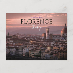 Grüße aus Florenz Italien Reise-Postkarte Postkarte