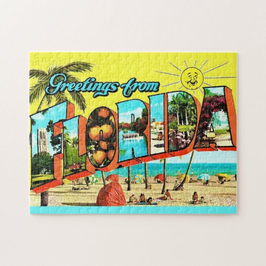 Grüße aus Florida 11x14 Puzzle (Horizontal)
