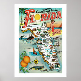 Grüße aus Florida 20x28 Poster drucken