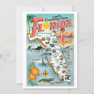 Grüße aus Florida 5x7 große Postkarte