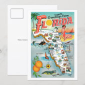 Grüße aus Florida 5x7 große Postkarte (Vorne/Hinten)
