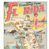 Grüße aus Florida Aufkleber (Vorderseite)