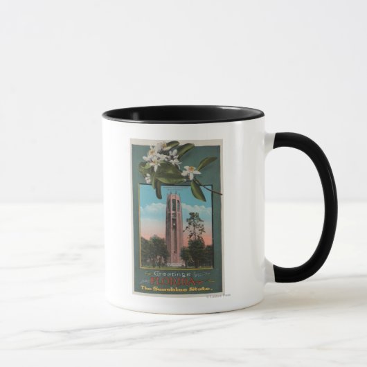 Grüße aus Florida & Bild des Gesangs Tasse (Rechts)