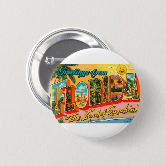 Grüße aus Florida Button (Vorne & Hinten)