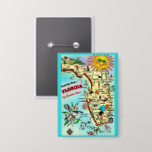 Grüße aus Florida Button (Vorderseite/Rückseite)