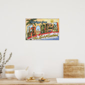 Grüße aus Florida "Das Land der Sonne", Vin Poster (Küche)