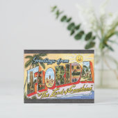 Grüße aus Florida "Das Land der Sonne", Vin Postkarte (Stehend Vorderseite)