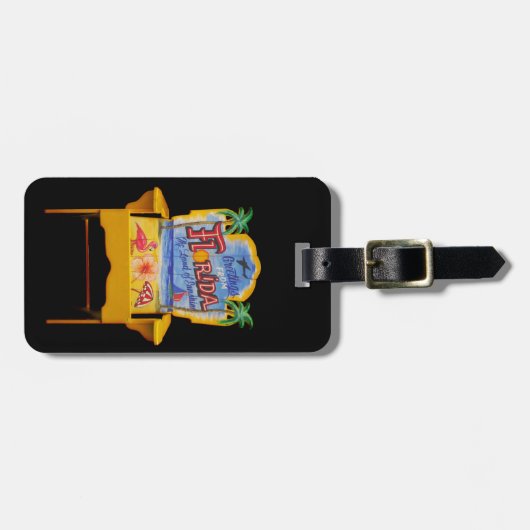 Grüße aus Florida Gepäckanhänger (Vorderseite horizontal)