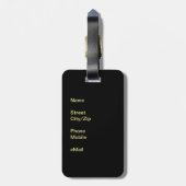 Grüße aus Florida Gepäckanhänger (Rückseite vertikal)