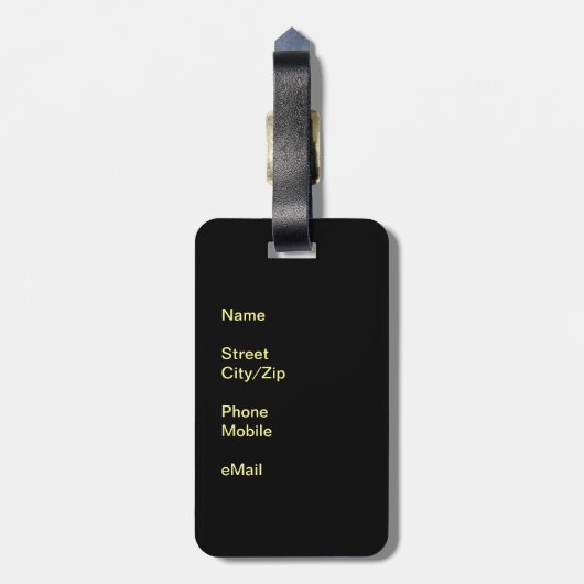 Grüße aus Florida Gepäckanhänger (Rückseite vertikal)