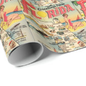 Grüße aus Florida Geschenkpapier (Rolleneckpunkt)