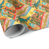 Grüße aus Florida Geschenkpapier (Rolleneckpunkt)