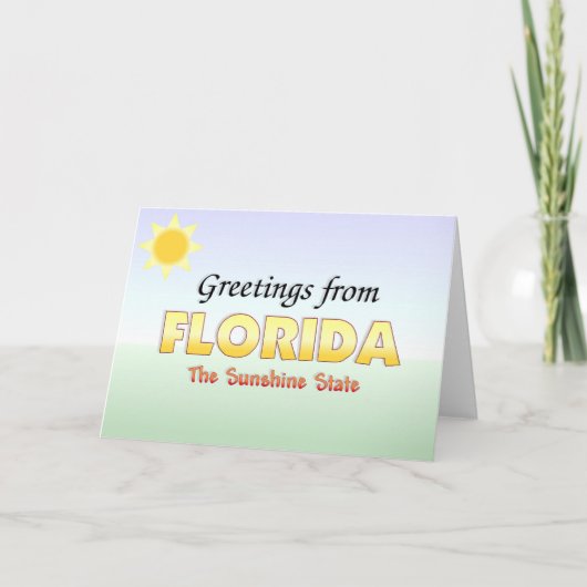 Grüße aus Florida Karte (Vorderseite)