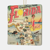 Grüße aus Florida Keramikornament (Links)