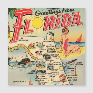 Grüße aus Florida Magnetkarte