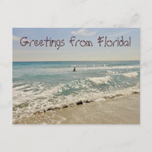 Grüße aus Florida Miami Postkarte (Vorderseite)