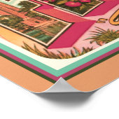"Grüße aus Florida" Nostalgisch Poster (Ecke)