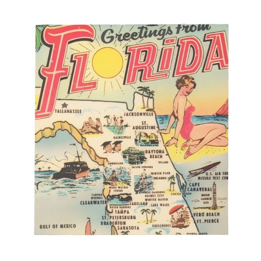 Grüße aus Florida Notizblock (Vorderseite)
