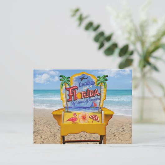 Grüße aus Florida Postkarte (Stehend Vorderseite)