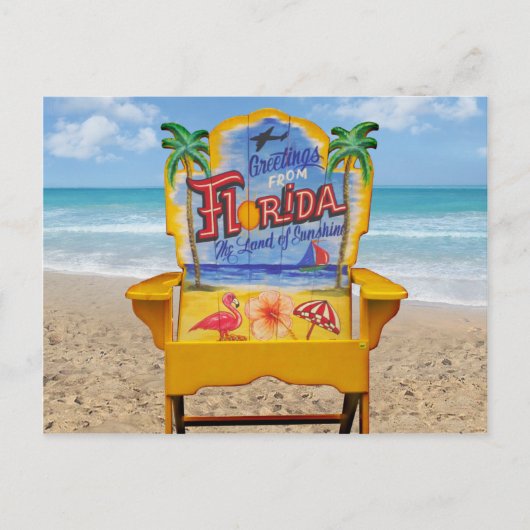 Grüße aus Florida Postkarte (Vorderseite)