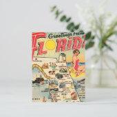 Grüße aus Florida Postkarte (Stehend Vorderseite)