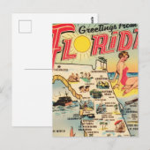 Grüße aus Florida Postkarte (Vorne/Hinten)