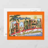 Grüße aus Florida Postkarte (Vorne/Hinten)