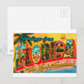 Grüße aus Florida Postkarte (Vorne/Hinten)