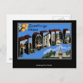 Grüße aus Florida Postkarte (Vorne/Hinten)