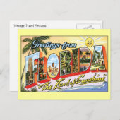 Grüße aus Florida Postkarte (Vorne/Hinten)
