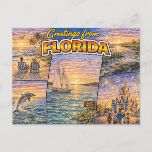 Grüße aus Florida Postkarte