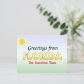 Grüße aus Florida Postkarte (Stehend Vorderseite)