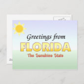 Grüße aus Florida Postkarte (Vorne/Hinten)
