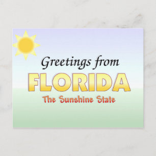 Grüße aus Florida Postkarte